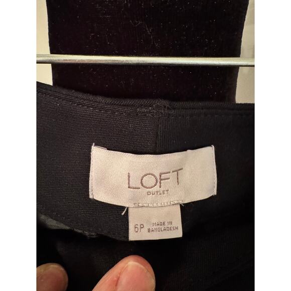 NWT - Loft Curvy Dress Trouser Black Pant - 6P - Picture 3 of 5
